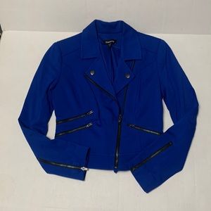 Cobalt blue Moto jacket